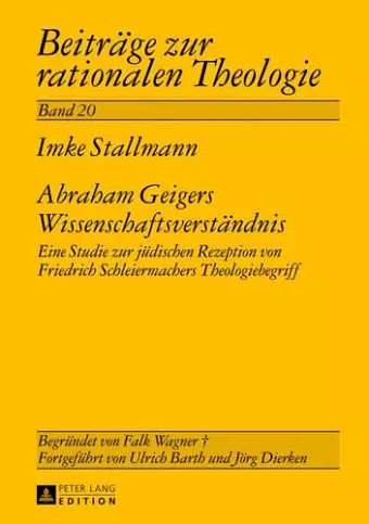 Abraham Geigers Wissenschaftsverstaendnis cover