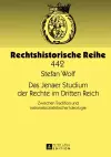 Das Jenaer Studium Der Rechte Im Dritten Reich cover