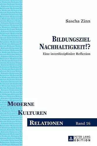 Bildungsziel Nachhaltigkeit!? cover