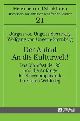 Der Aufruf An die Kulturwelt! cover