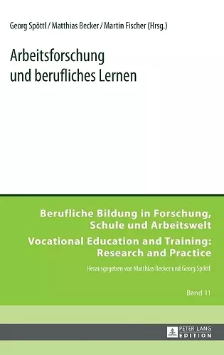 Arbeitsforschung und berufliches Lernen cover