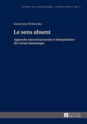 Le Sens Absent cover