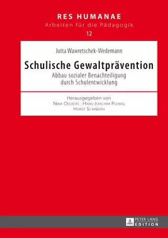 Schulische Gewaltpraevention cover