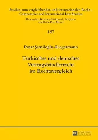 Tuerkisches Und Deutsches Vertragshaendlerrecht Im Rechtsvergleich cover