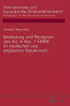 Bedeutung Und Rezeption Des Art. 6 Abs. 1 Emrk Im Deutschen Und Englischen Steuerrecht cover