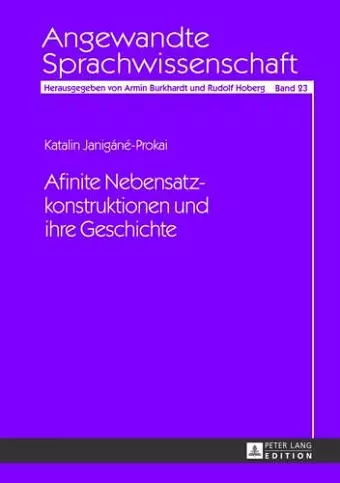 Afinite Nebensatzkonstruktionen Und Ihre Geschichte cover