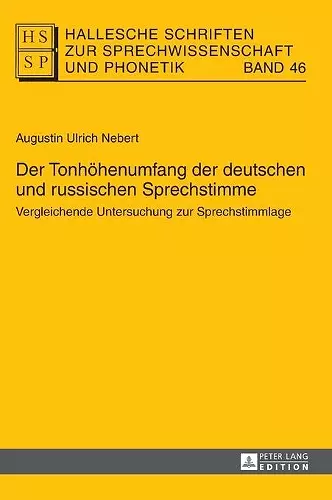 Der Tonhoehenumfang der deutschen und russischen Sprechstimme cover