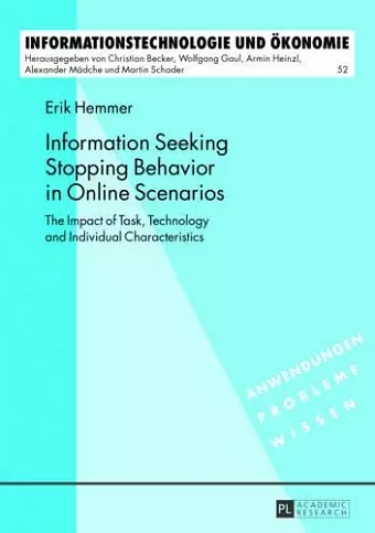 Information Seeking Stopping Behavior in Online Scenarios cover