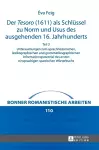 Der Tesoro (1611) als Schluessel zu Norm und Usus des ausgehenden 16. Jahrhunderts cover