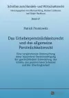 Das Urheberpersoenlichkeitsrecht Und Das Allgemeine Persoenlichkeitsrecht cover