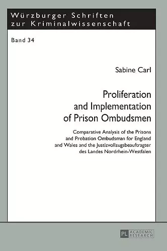 Proliferation and Implementation of Prison Ombudsmen cover