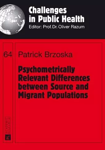 Psychometrically Relevant Differences between Source and Migrant Populations cover