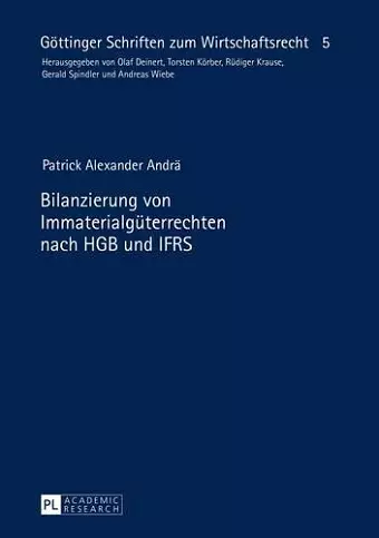 Bilanzierung Von Immaterialgueterrechten Nach Hgb Und Ifrs cover