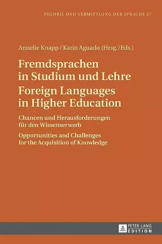 Fremdsprachen in Studium und Lehre / Foreign Languages in Higher Education cover