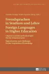 Fremdsprachen in Studium und Lehre / Foreign Languages in Higher Education cover