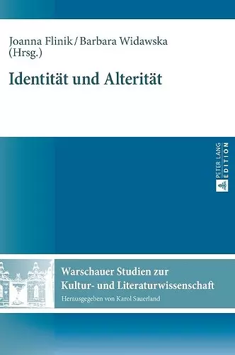 Identitaet und Alteritaet cover