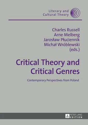 Critical Theory and Critical Genres cover