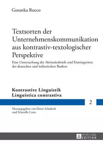 Textsorten Der Unternehmenskommunikation Aus Kontrastiv-Textologischer Perspektive cover