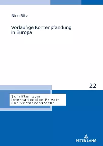 Vorlaeufige Kontenpfaendung in Europa cover