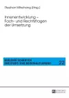 Innenentwicklung - Fach- Und Rechtsfragen Der Umsetzung cover