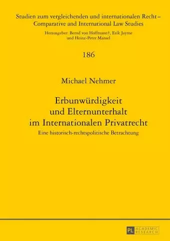 Erbunwuerdigkeit Und Elternunterhalt Im Internationalen Privatrecht cover