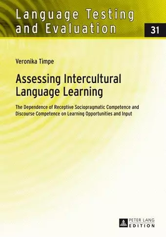 Assessing Intercultural Language Learning cover