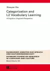 Categorization and L2 Vocabulary Learning cover