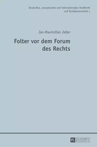 Folter VOR Dem Forum Des Rechts cover