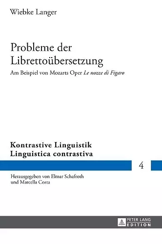 Probleme der Librettouebersetzung cover