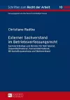 Externer Sachverstand Im Betriebsverfassungsrecht cover