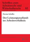 Der Leistungsmaßstab im Arbeitsverhaeltnis cover