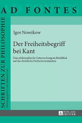 Der Freiheitsbegriff bei Kant cover