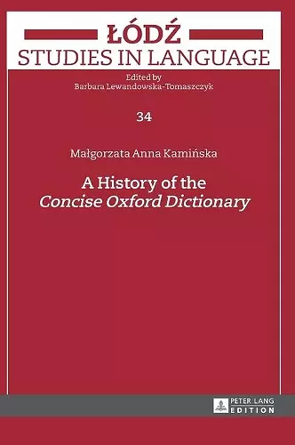 A History of the «Concise Oxford Dictionary» cover