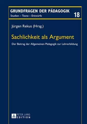 Sachlichkeit ALS Argument cover