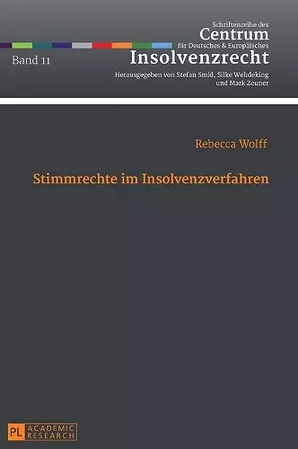 Stimmrechte Im Insolvenzverfahren cover