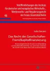 Das Recht Der Gesellschafter-Fremdkapitalfinanzierung cover