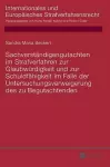 Sachverstaendigengutachten im Strafverfahren zur Glaubwuerdigkeit und zur Schuldfaehigkeit im Falle der Untersuchungsverweigerung des zu Begutachtenden cover