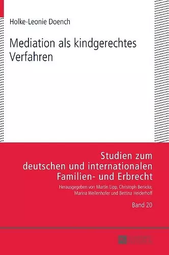 Mediation ALS Kindgerechtes Verfahren cover