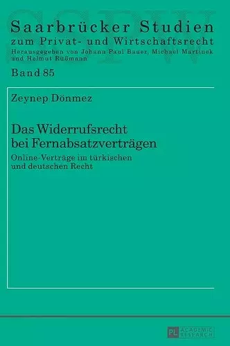 Das Widerrufsrecht bei Fernabsatzvertraegen cover