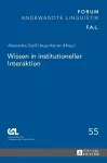 Wissen in Institutioneller Interaktion cover