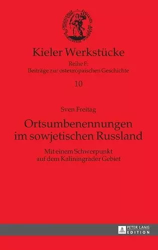 Ortsumbenennungen im sowjetischen Russland cover