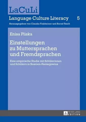 Einstellungen Zu Muttersprachen Und Fremdsprachen cover