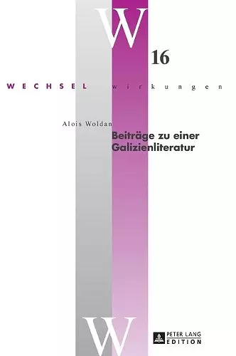 Beitraege zu einer Galizienliteratur cover