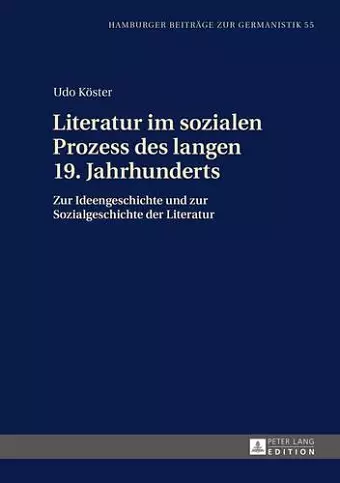 Literatur Im Sozialen Prozess Des Langen 19. Jahrhunderts cover