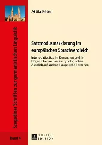 Satzmodusmarkierung Im Europaeischen Sprachvergleich cover