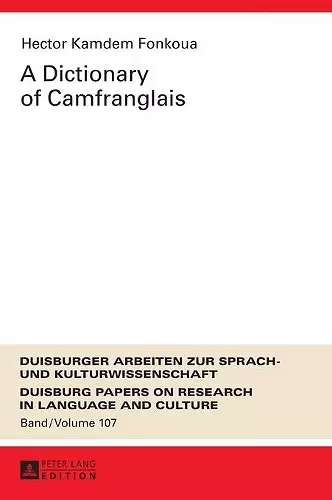 A Dictionary of Camfranglais cover