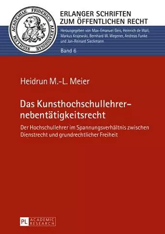 Das Kunsthochschullehrernebentaetigkeitsrecht cover