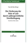 Die Foerderung der durch außergerichtliche Streitbeilegung cover