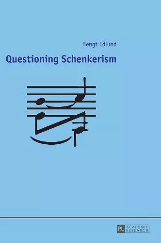 Questioning Schenkerism cover