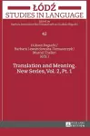 Translation and Meaning. New Series, Vol. 2, Pt. 1 cover